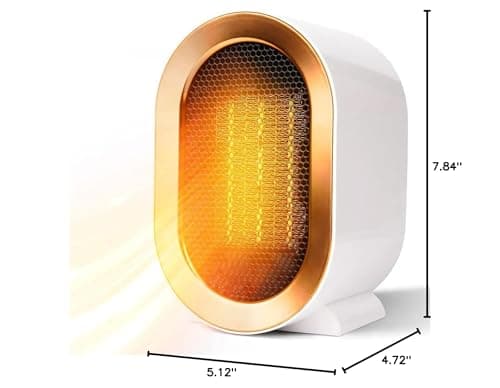 electric space heaters for indoor use: plug in portable small room personal heater with fan for bedroom bathroom | 1200 watt mini heater for office under desk table quiet handy 300 sq ft air heat 9