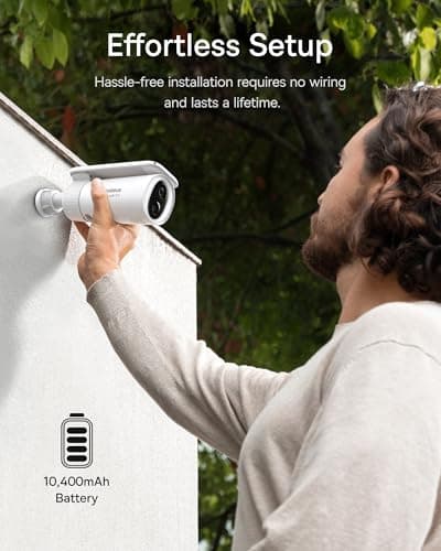 Baseus Solar Security Cameras Wireless Outdoor, S1 Wireless Solocam, Forever Power with Auto Sunlight-Tracking Solar Panel, 2K Clarity, 145° FOV, Built-in 8GB Local Storage and IP67, No Monthly Fee 5
