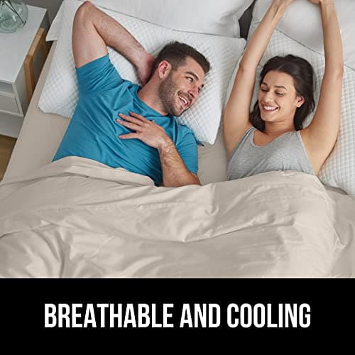 GORILLA GRIP Fitted Sheets, Stay in Place Deep Pocket Bottom Bed Sheets for Mattress, Lightweight Microfiber Sábana, All Around Elastic, Oeko-Tex, Wrinkle and Shrink Resistant, Full Size Cream 8