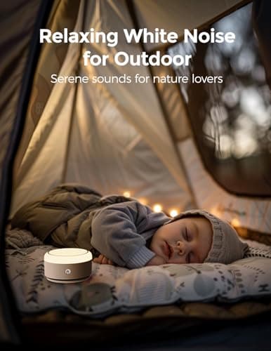 Momcozy Sound Machine for Baby-20 Soothing Sounds & Touch Warm Light Portable White Noise for Kids & Adults for Sleeping Timer and Memory | Ideal Travel Companion & Nursery Must-Have 9