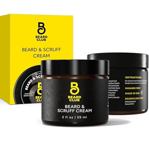 The Beard Club Biotin Beard Cream - Moisturizing and Hydrating Shea Beard Butter for Healthier Facial Hair & Skin