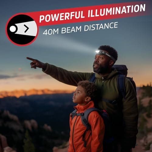 Energizer Universal+ LED Headlamp (2-Pack), Bright Head Lamp for Outdoors, Camping and Emergency Light, IPX4 Water Resistant (Batteries Included) 7