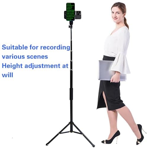 Teleprompter iPhone & Android, Double Phone Holder for Video Recording, Neewer Teleprompter Kit, The Collapsing Design Allows for Easy Storage and Transport (67" Floor-Standing) 7