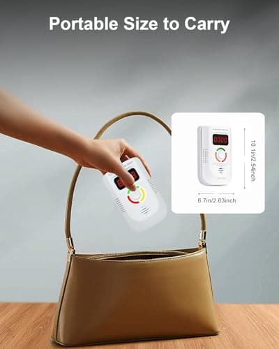 Carbon Monoxide Detectors Plug in, Phsmont Portable CO Detectors with Digital LED Display for Home and Travel, Test Button 7