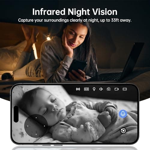 JUFLSKY Indoor Camera Robot,5G/2.4Ghz WiFi Robot Cameras for Home Security,Pet/Baby Camera with Phone App Motion Detection and Alarm,Home Security Two-Way Talk, Human Detection 7