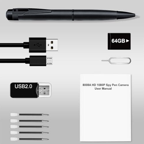 XISRU 64GB Small Nanny Cam Security Camera,1080P Motion Detection (Royal Black) 6