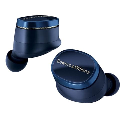 Bowers & Wilkins Pi8 Wireless Bluetooth Earbuds (Midnight Blue), in-Ear Bluetooth Earphones with Qualcomm & aptX Lossless, Active Noise Cancelling Earbuds, 3 Built-in Mics, 15-Min Quick Charging