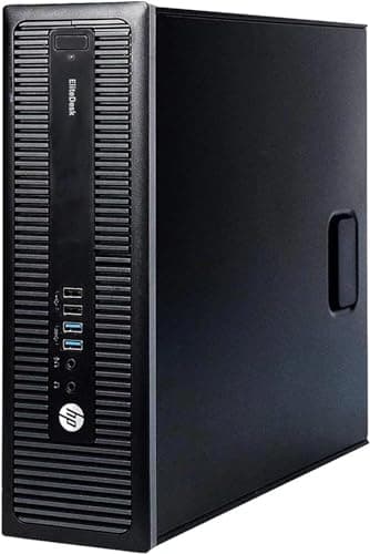 HP EliteDesk 800 G2 SFF Desktop PC Intel Core i5 6th Gen 3.20GHz 16GB RAM 512GB SSD HD Graphics 530 4K / 3-Monitor Support Display Port AC Wi-Fi Bluetooth Windows 11 Pro (Renewed)