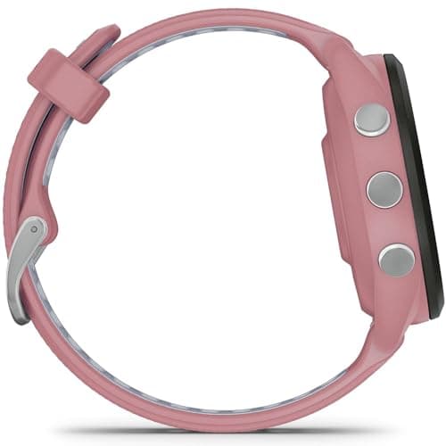 Garmin 010-02810-05 Forerunner 265S GPS Smartwatch Light Pink/Whitestone Bundle with Deco Essentials Charging Dock, Silicone Dust Cover 3 Pack and USB Type C Charging Cable 6