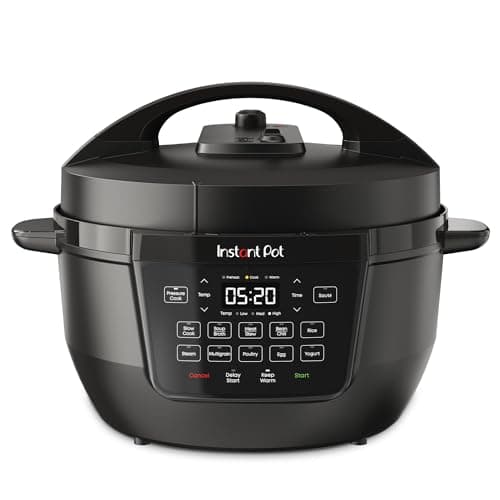 Instant Pot 7.5QT RIO Wide, 7-in-1 Electric Multi-Cooker, Pressure Cooker, Slow Cook, Rice, Steamer, Sauté, Yogurt & Warmer, Wide Base, Large Searing Base, WhisperQuiet Steam Release