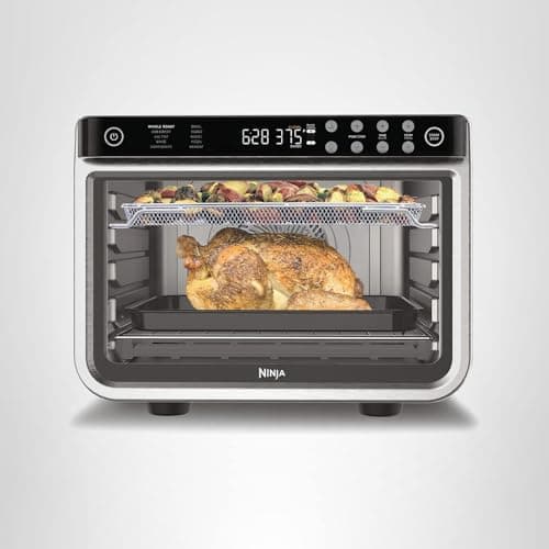 Ninja Air Fryer & Toaster Oven | Foodi Series, XL Pro Air Oven Kitchen Countertop Convection | 10-in-1 Functions | Fits a 5-lb Chicken & Sheet Pan of Vegetables | 1800 Watts | Stainless Steel | DT201 12