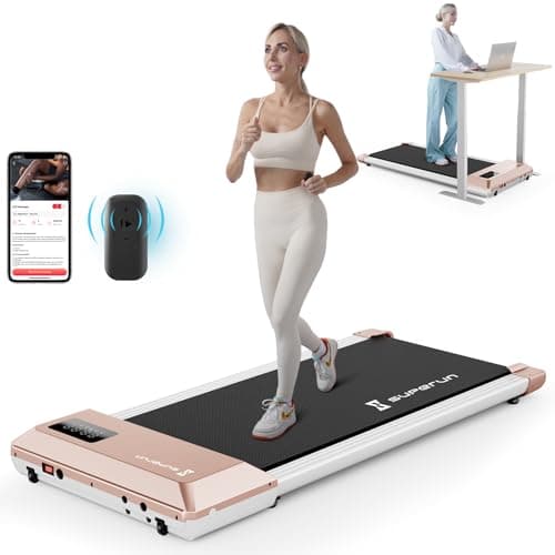 2024 Newest Smart Walking Pad Treadmill, Under Desk Treadmill for Home Office, Quiet Portable Walking Treadmill with 2.5 HP, 300 lbs Capacity