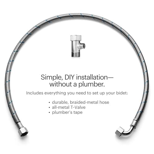 Brondell Bidet Toilet Seat Non-Electric Swash Ecoseat, Fits Elongated Toilets, White - Dual Nozzle System, Ambient Water Temperature - Bidet with Easy Installation 5