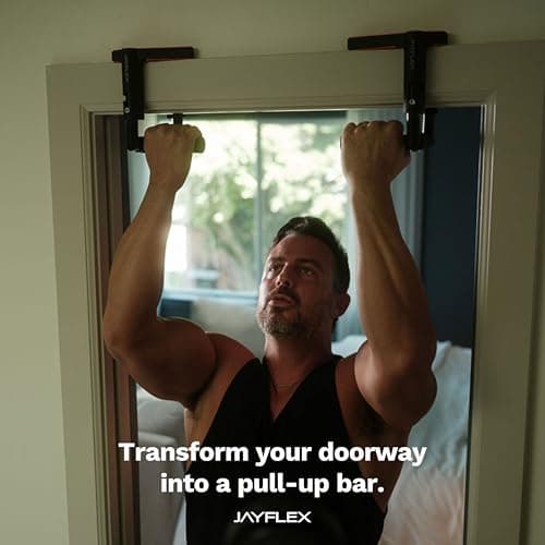 Jayflex CrossGrips Compact Pull Up Bar - Pull Up Bar Door Frame for Work from Home Fitness - Adjustable Door Frame Pullup Bar Handles - 250 lbs Capacity 6