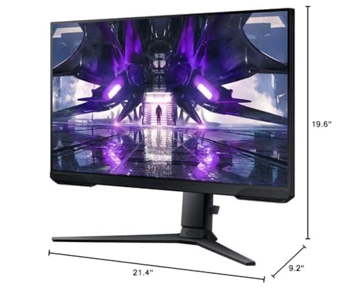 SAMSUNG 24" Odyssey G32A FHD 1ms 165Hz Gaming Monitor with Eye Saver Mode, Free-Sync Premium, Height Adjustable Screen for Gamer Comfort, VESA Mount Capability, LS24AG320NNXZA 9