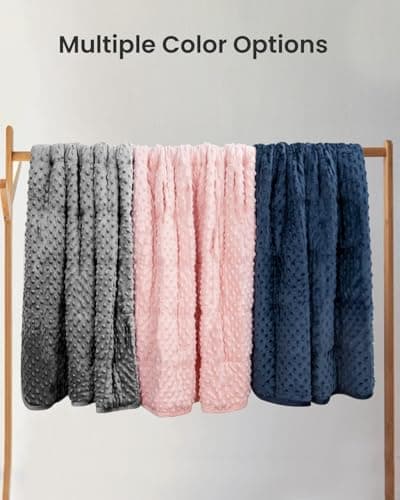 Syrinx 15lbs Weighted Blanket Set-Heavy Blanket with 2 Machine Washable Covers for Adults, All Season Cotton Big Blanket w/Glass Beads, 60"x80", Grey 5