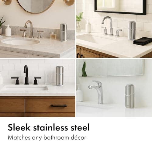 OXO Good Grips Stainless Steel Toothbrush Organizer, Bathroom Organizer and Storage, Toothbrush Holder for Countertop, Sleek Modern Bathroom Accessories 5