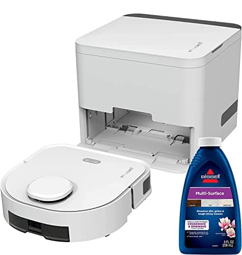 Bissell ReadyClean Wet/Dry Mopping Hard Floor Robot, Auto-Pad Change Technology, LiDAR Advanced Home Mapping, WiFi- App Connection,Smart Docking,3571