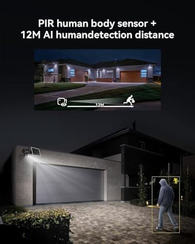 Jennov 4G LTE Cellular Solar Security Camera Wireless Outdoor, No WiFi Need Camera Home Security, 2K Color Night Vision, 360° PTZ, PIR Motion Detection, 2-Way Talk, IP65 Waterproof, Built-in SIM Card 9