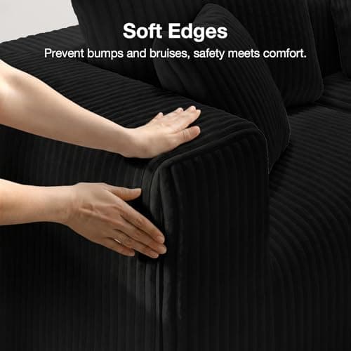 Novilla 106" Modular Sectional Sofa, Modern Cloud Sectional Couch with Smarts Coil® Support, U-Shape Boneless Couch for Living Room Apartments Bedroom, No Assembly Required (3 Seat w/ 2 Ottoman) 10