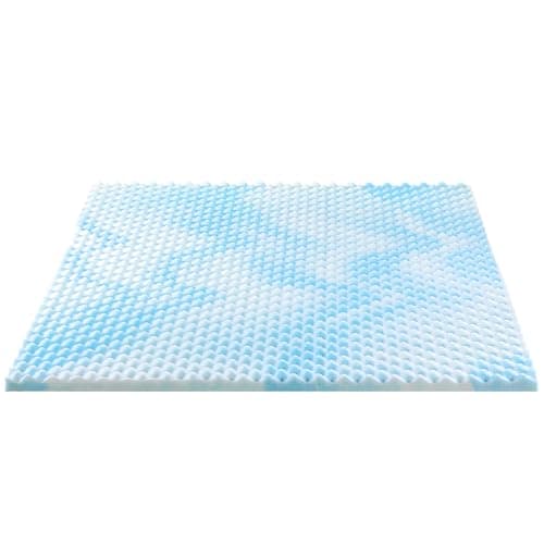 ZINUS 1.5 Inch Swirl Gel Cooling Memory Foam Mattress Topper, Smaller, More Convenient WonderBox Packaging, Cooling, Airflow Design, CertiPUR-US Certified, Twin 13