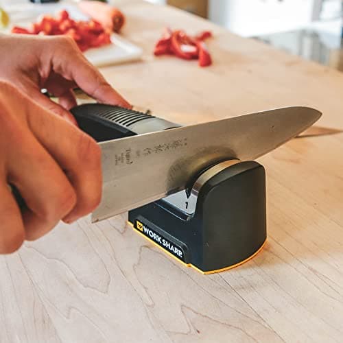 Work Sharp Pull Through Kitchen Knife Sharpener - Compact - Chef, Scissor, Paring, & Serrated Knives 9