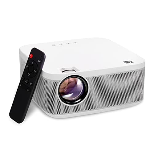KODAK FLIK X10 Full HD Multimedia Projector | Mini Portable Compact Home Theater System with Remote Control, Native 1080p Video Projection & HDMI Cable | Watch Movies from iPhone, Laptop & More