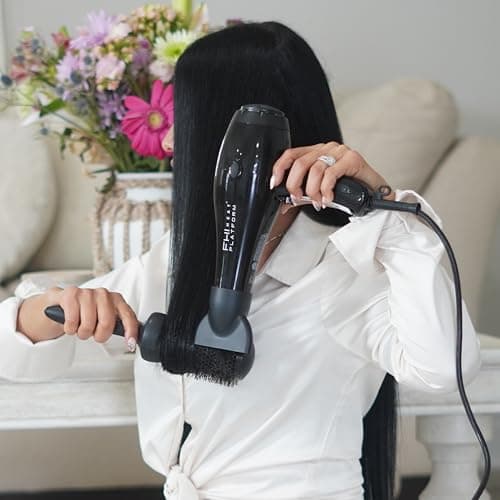FHI HEAT Platform Nano Power Salon Pro 2000 Tourmaline Ceramic Quick Dry Hair Dryer with 3 Piece Attachment Set (Comb, Concentrator, and Diffuser), Black 9