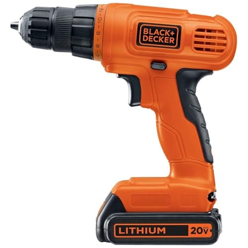 BLACK+DECKER 20V MAX POWERCONNECT Power Drill Cordless Drill Driver Electric Screwdriver with 30 Piece Bit Set, Battery and Charger Included (LD120VA) 7