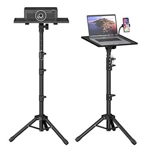 Facilife Projector Stand - Adjustable Height 22 to 63 Inches, Tripod for Laptop & Projector, Outdoor Movies