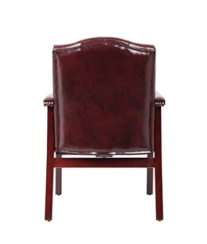 BOSS Office Products B959-BY Ivy League Executive Guest Chair, Oxblood 8
