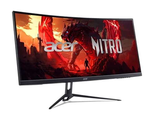 acer Nitro 29.5” UWFHD 2560 x 1080 1800R Curved Gaming Monitor | AMD FreeSync Premium | Up to 200Hz Refresh Rate | 1ms (VRB) | sRGB 100% | 1 x Display Port 1.4 & 2 x HDMI 2.0 Ports | ED300C X1bmiippx 7