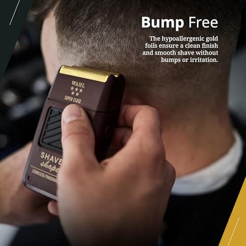 Wahl Professional 5 Star Series Shaver/Shaper, Cord/Cordless Finishing Tool, Rechargeable NiCad Battery, Up to 60 Minutes Runtime, Bump-Free Ultra-Close Shave 5