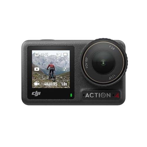 DJI Osmo Action 4 Standard Combo, 4K/120fps Waterproof Action Camera with a 1/1.3-Inch Sensor, Stunning Low-Light Imaging,10-bit & D-Log M Color Performance, Long-Lasting 160 Mins, Outdoor Camera