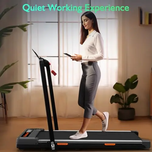 Elseluck Walking Pad, Under Desk Treadmill for Home Office, 2 in 1 Portable Walking Treadmill with Remote Control, Walking Jogging Machine in LED Display 6