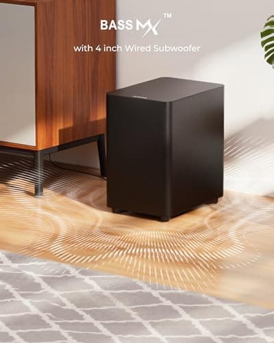 ULTIMEA 7.1ch Sound Bar with Dolby Atmos, Surround Sound System for TV with 4 Surround Speakers, Sound Bar for Smart TV with App Control, Soundbar with Subwoofer for Home Theater, HDMI eARC, Aura A60 7