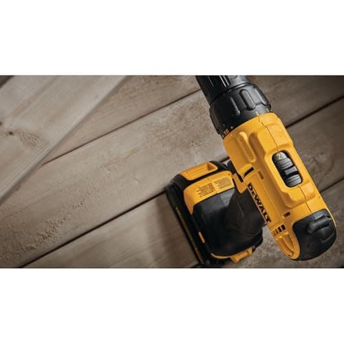 DEWALT 20V Max Cordless Drill Driver Set, 2 Speed, High Performance Motor, Includes 2 XR 1.3Ah Li-Ion Batteries, Charger and Contractor Bag (DCD771C2) 9