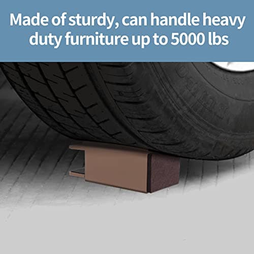 ZDDLOINP Bed Risers with Adjustable Screw Clamp, Fits Thickness of Furniture Frame from 0 to 1.5 Inch, Furniture Risers 4 Inch Heavy Duty Risers for Table Cabinet Support up to 5000lbs (4Pack, Black) 9