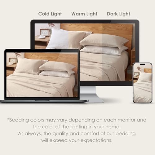 DAPU 100% Linen Pillowcases 20x30 Inches Pillow Cases (Pack of 2) with Envelope Closure, Stone Washed Breathable and Cooling (Natural Linen, Queen) 6