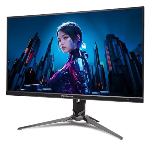 Acer Predator Gaming Monitor | 27" UHD 3840 x 2160 IPS | AMD FreeSync Premium | Up to 320Hz with DFR | Up to 0.5ms | VESA DisplayHDR400| DCI-P3 90% | Display Port 1.4 & 2 x HDMI 2.1 | XB273K V5bmiiprx 10