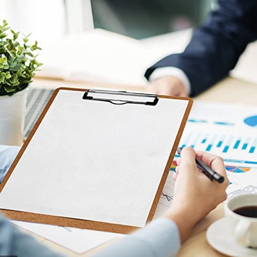 Clipboards, PANDRI 26 Pack Hardboard Office Clipboards, Low Profile Clip, Clip Boards 8.5x11 Standard Letter Size, Classroom Supplies, ECO Friendly 7