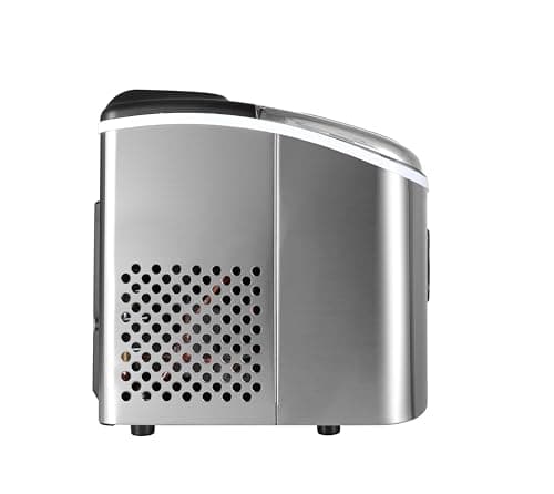 Frigidaire EFIC103-AMZ-SC Counter Top Maker with Over-Sized Ice Bucket, Stainless Steel, Self Cleaning Function, Heavy Duty, Stainless 5