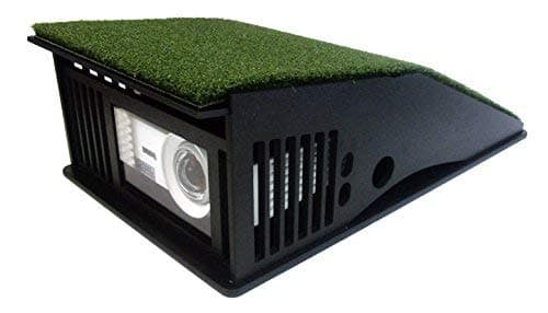 ALLSPORTSYSTEMS TerraShieldPLUS Jumbo Floor Projector Enclosure for Golf Simulators - Reflective Display, HDMI Connectivity, Black