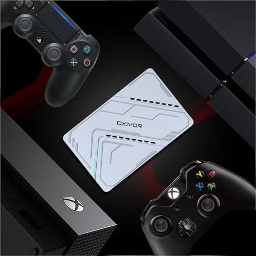 OXIVOR 250GB Portable External Hard Drive – 2.5" Ultra-Slim Hard Drive HDD with USB 3.0 for Desktop, PC, Mac, PS3,4,5, PS4, and Gaming Systems – Fast Data Transfer (Silver) 7