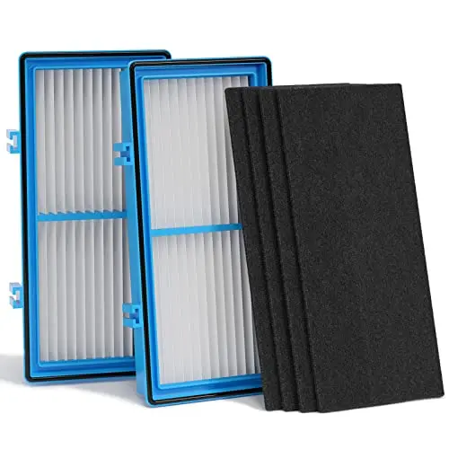 Leemone Aer1 Filter Replacement for Holmes Air Purifiers, 2 True HEPA Filters + 4 Carbon Booster Filters, HAPF30AT