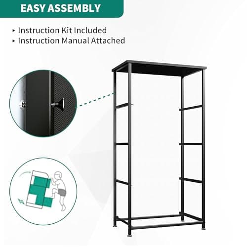 YITAHOME Dresser with 4 Drawers -Fabric Storage Tower, Organizer Unit for Bedroom, Hallway, Closets - Sturdy Steel Frame, Wooden Top & Easy Pull Fabric Bins 5