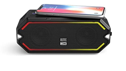 Altec Lansing - HydraBlast Wireless Portable Bluetooth Speaker, IP67 Waterproof for Parties, USB C Rechargeable Outdoor Speakers with Built in Phone Charger and LED Lights, 20 Hour Playtime