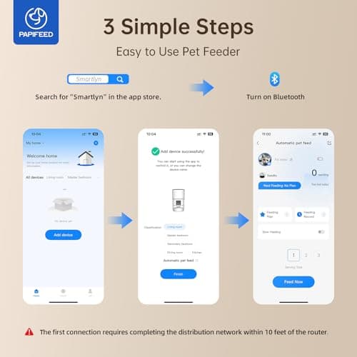 PAPIFEED Automatic Cat Feeder, App-Controlled WiFi Auto Food Dispenser with Dual Power Backup, Slow Feeding Mode, 3L Easy-Clean Feeder for Cats & Small Dogs (Black) 7