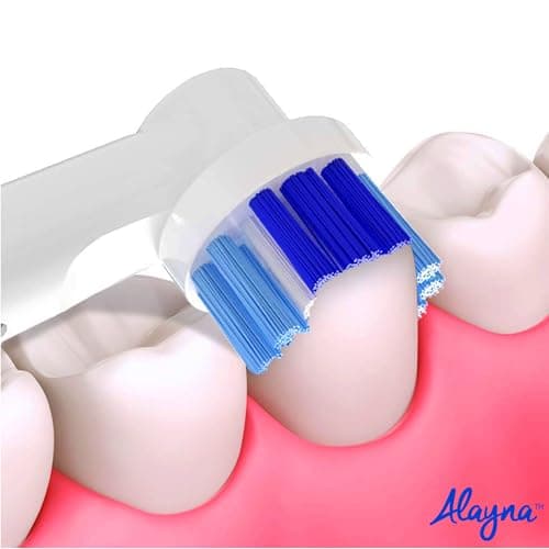 Replacement Toothbrush Heads Compatible with Oral B Braun- Pack of 4 Professional Electric Toothbrush Heads- Precision Refills for Oral-b 7000, Clean, OralB Pro 1000, 9600, 500, 3000, 8000, Plus! 5