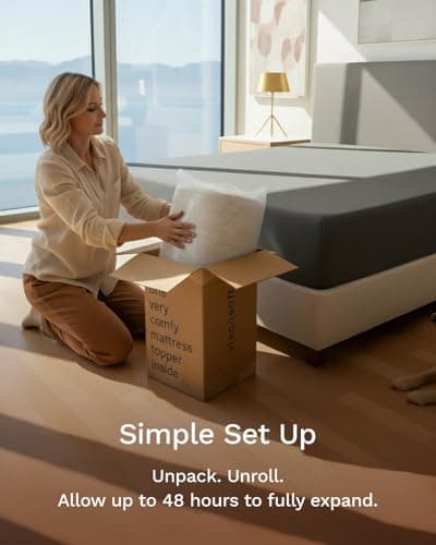 ViscoSoft 3 Inch Memory Foam Mattress Topper Queen - Select High Density Ventilated Mattress Pad - Premium Removable Rayon Cover 7